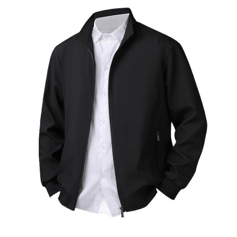 Plus Size Men's Spring Long Sleeve Jacket