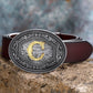 Men's And Women's Floral Letter Buckle Belts
