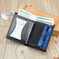 Handmade Cowhide Wallet Men's Top Layer Leather Zipper Anti-theft