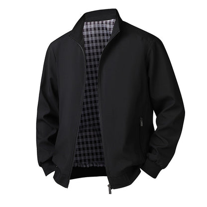 Plus Size Men's Spring Long Sleeve Jacket
