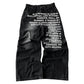Men’s Retro Letter Printed Minimalist Wide Leg Pants