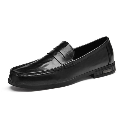 New British Breathable Casual Leather Shoes Men