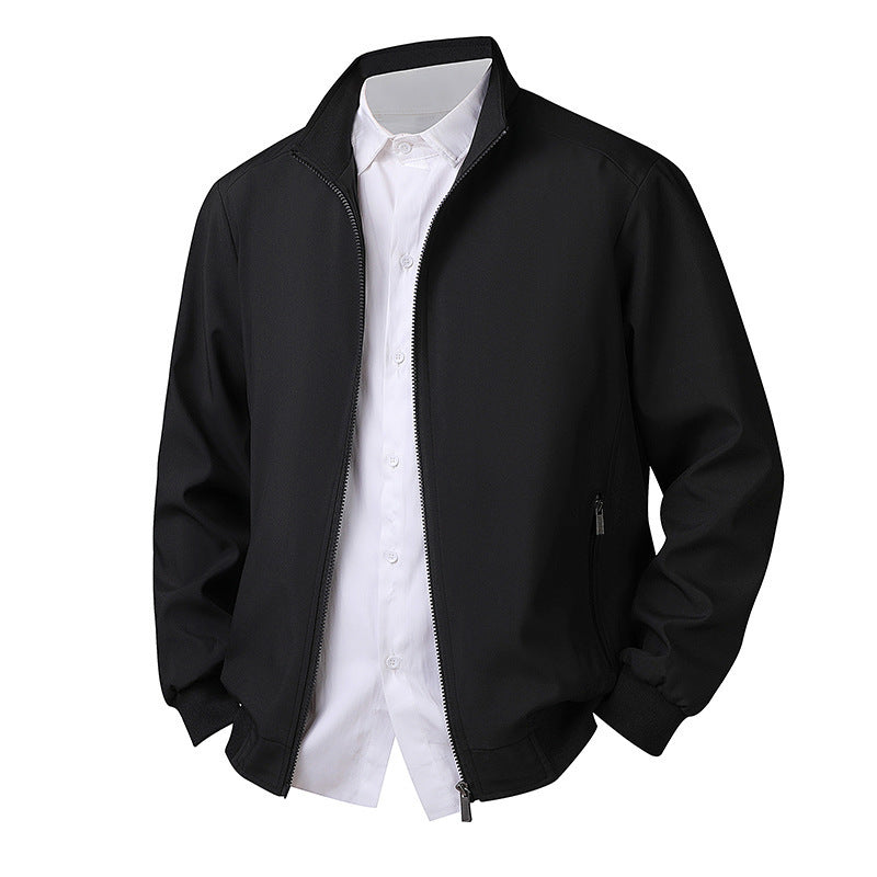 Plus Size Men's Spring Long Sleeve Jacket
