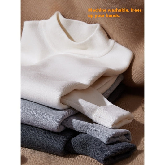 Autumn And Winter Mock Neck Sweater Men's