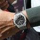 Waterproof High-grade Three Eyes And Six Needles Multi-functional Moon Phase Men's Steel Strap Watch