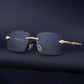 Fashion Rimless Sunglasses For Men